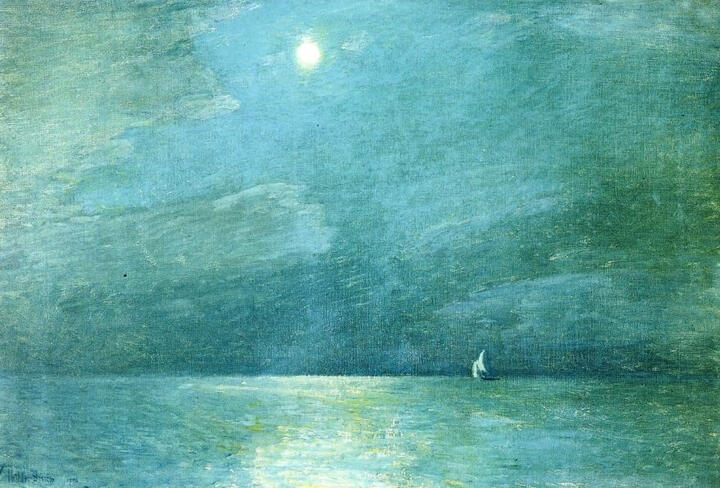 Moonlight on the Sound, 1906 - Childe Hassam